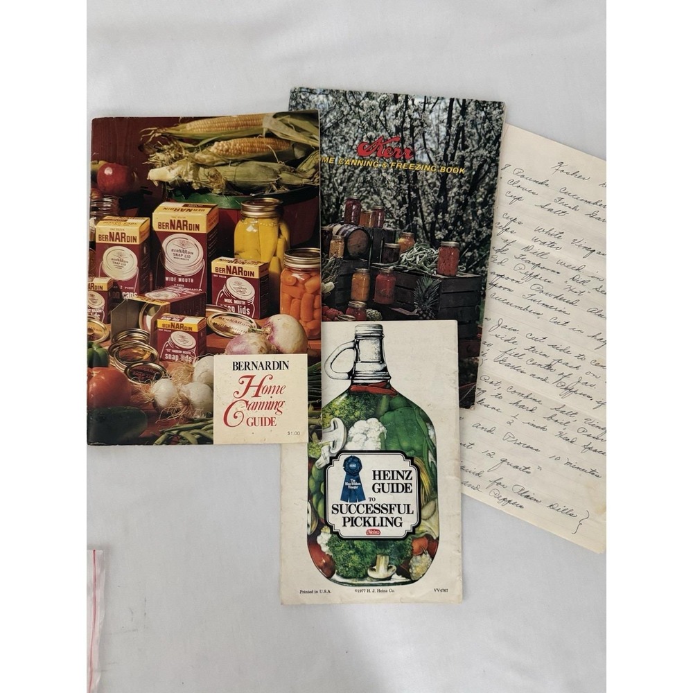 Bernardin Home Canning Guide Vtg 70s Heinz Pickling